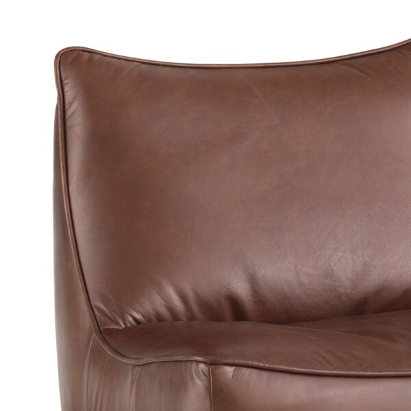 Flynn Leather Chair Macro 4
